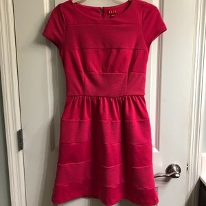 ELLE Pink A-line Dress with Cap Sleeves - Size 2